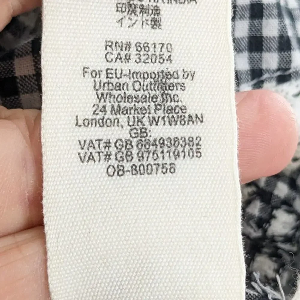 Free People Black & White Sunny Day Shirt Dress